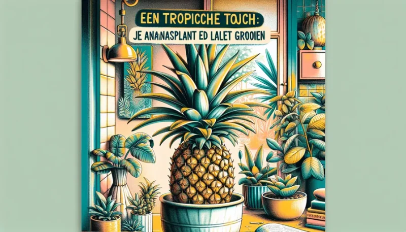Een tropische touch: je ananasplant verzorgen en laten groeien